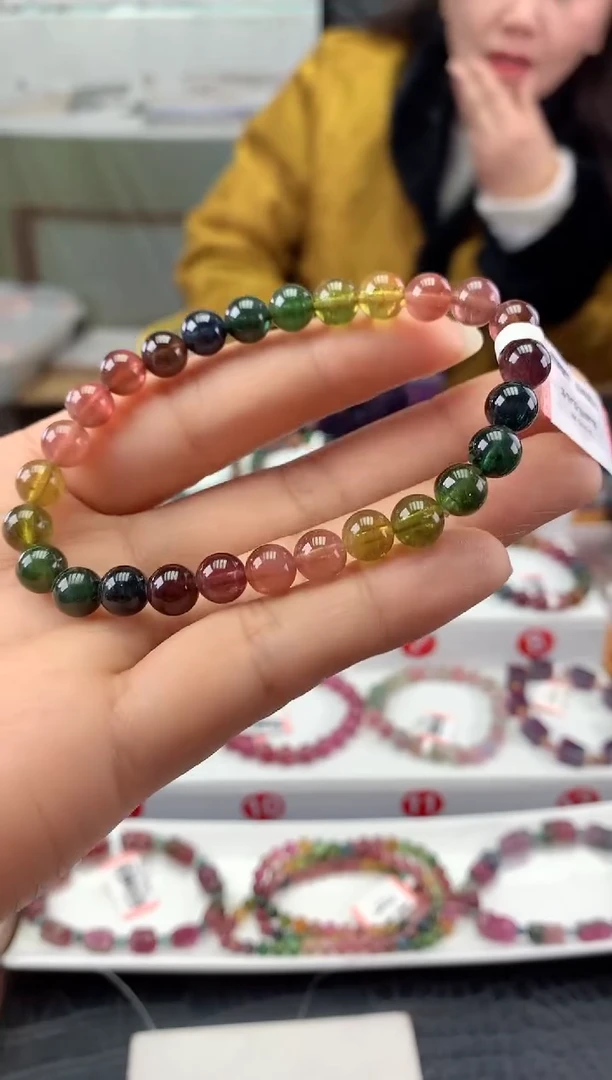 未镶嵌手串碧玺多样性发一条