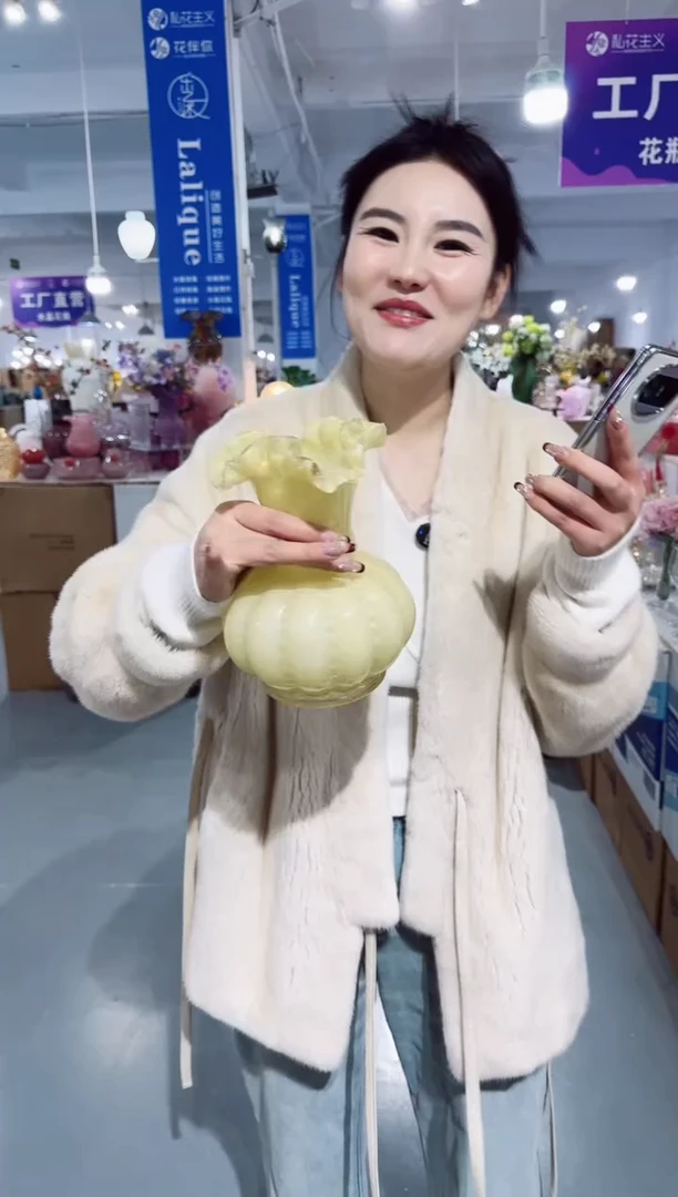 【闪购商品】无铅玻璃UU外贸仓-微瑕花瓶--T10E