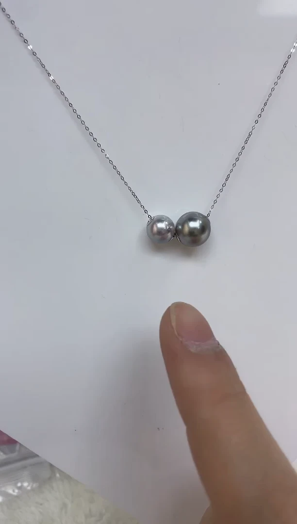 18K金镶嵌海水珍珠颈饰