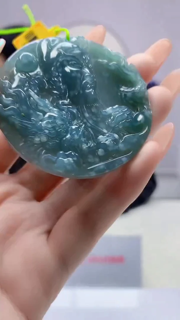 【闪购商品】定制翡翠未镶嵌5153DD-毛货挂件167