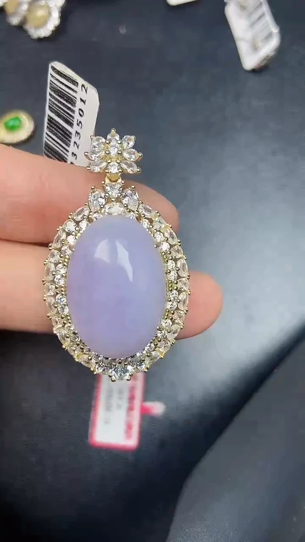 银S925镶嵌戒指翡翠3420