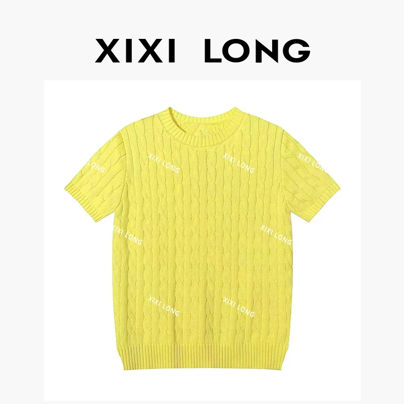 【大喜】-L15 POLO领小马刺绣针织短袖