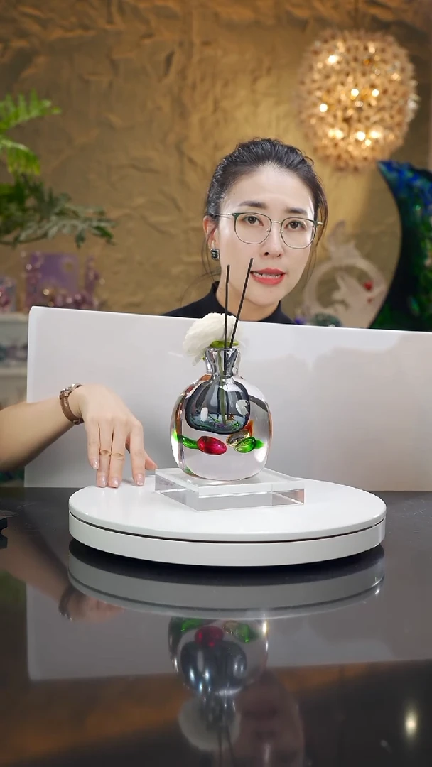 手工艺品琉璃灰色设计款香薰瓶