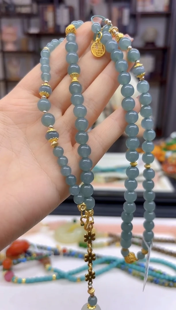 【闪购商品】翡翠毛衣链未镶嵌M610