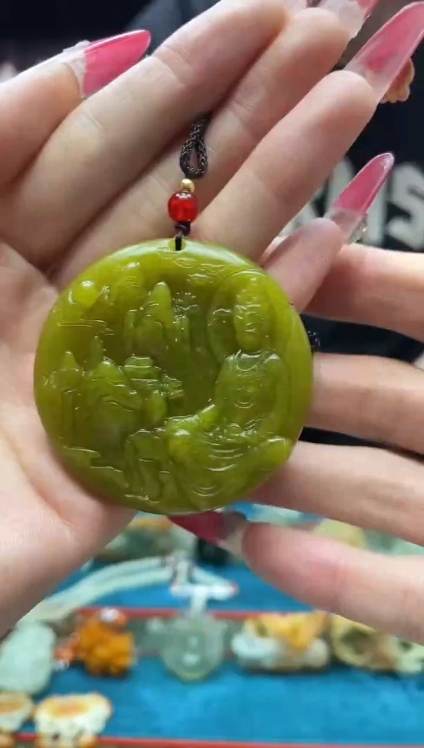 未镶嵌岫玉吊坠·