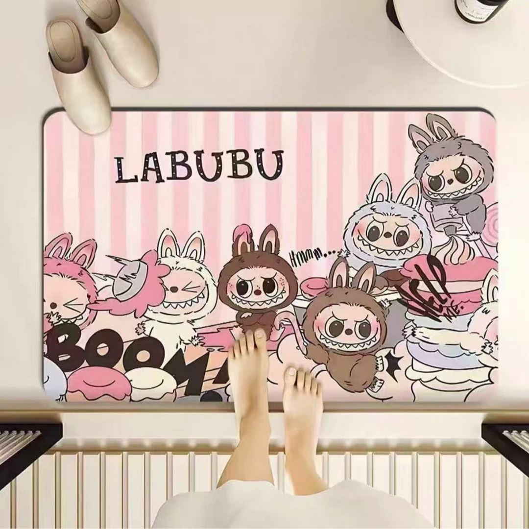 A176【50*80】硅藻泥卡通浴室卫生间吸水吸油防滑地毯