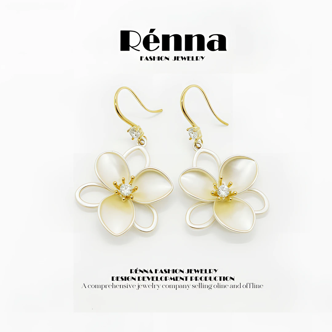 铜合金耳饰 耳环轻奢2025新款爆款法式时尚气质精致百搭耳环耳饰