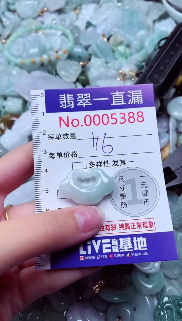 吊坠(不含链)未镶嵌翡翠5388