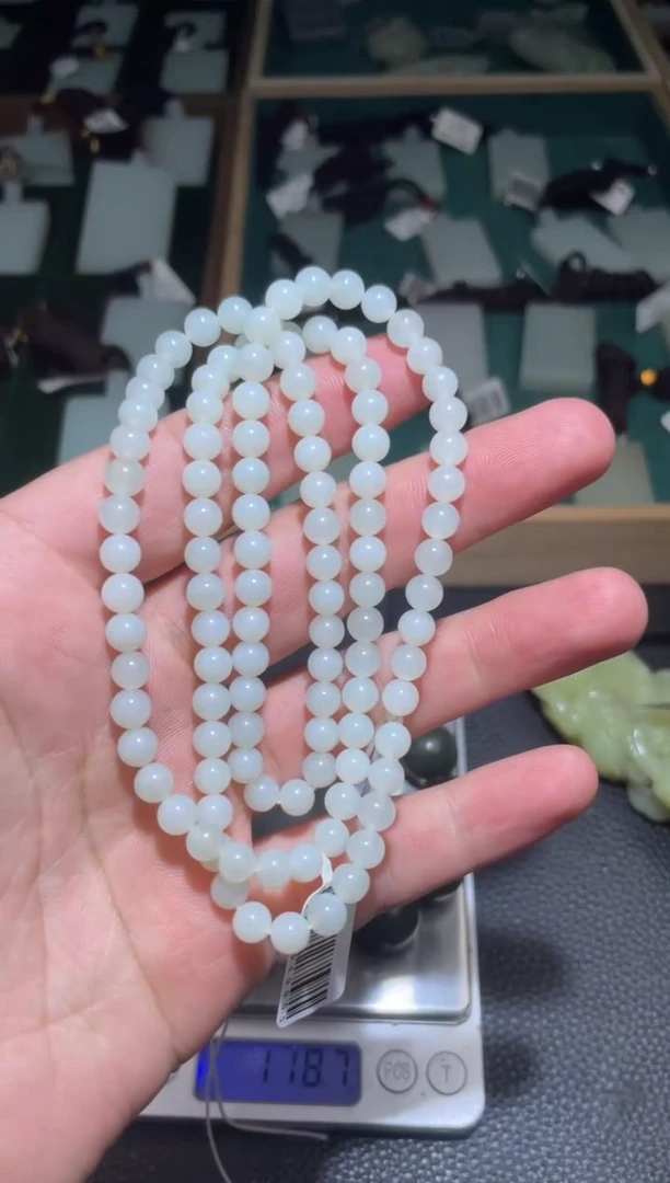 未镶嵌手链和田玉链子卡6