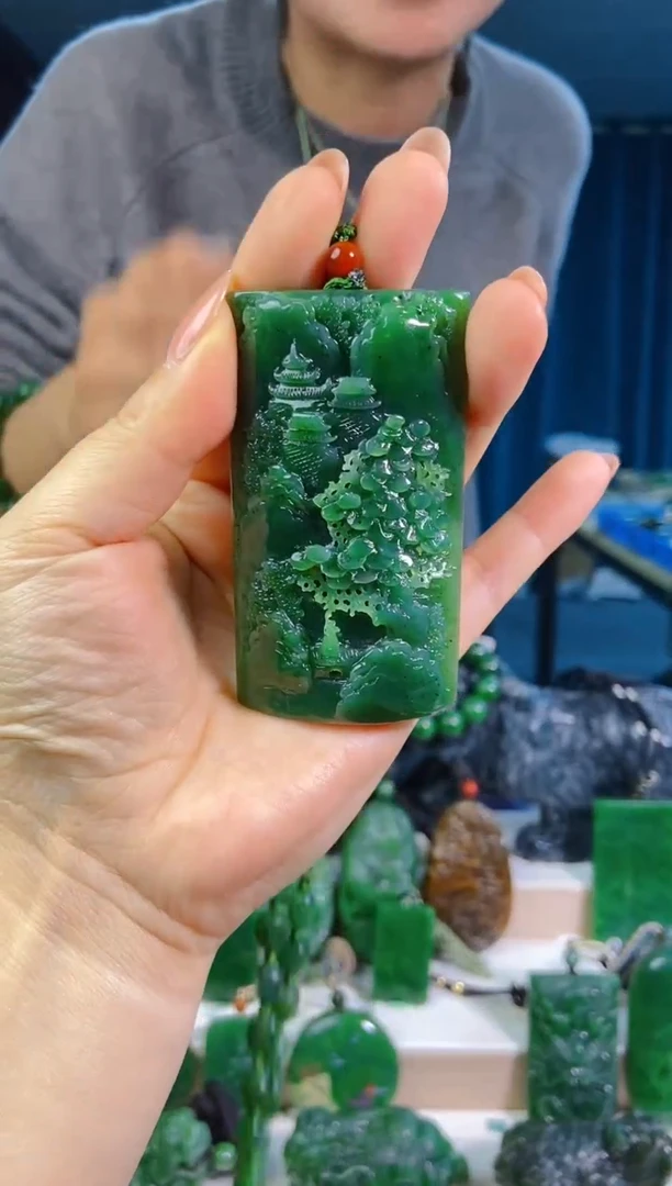 和田玉未镶嵌挂件1