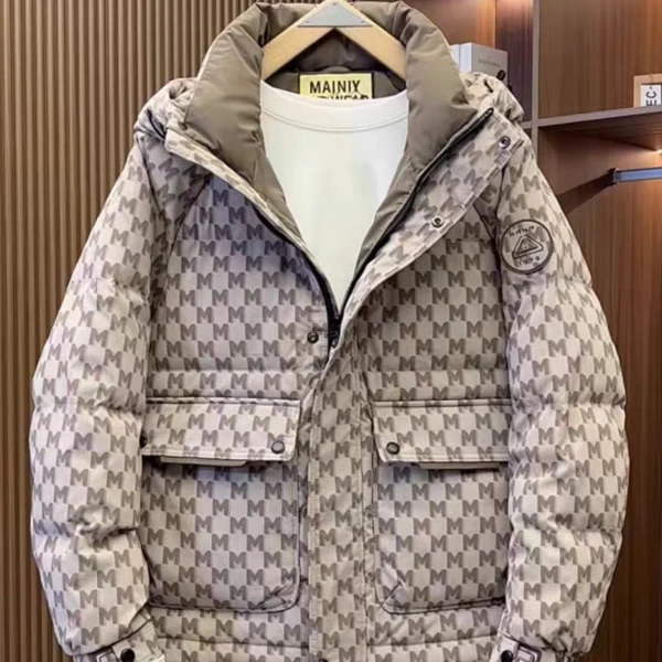 9878连帽保暖冬季时尚衣服防寒衣休闲百搭
