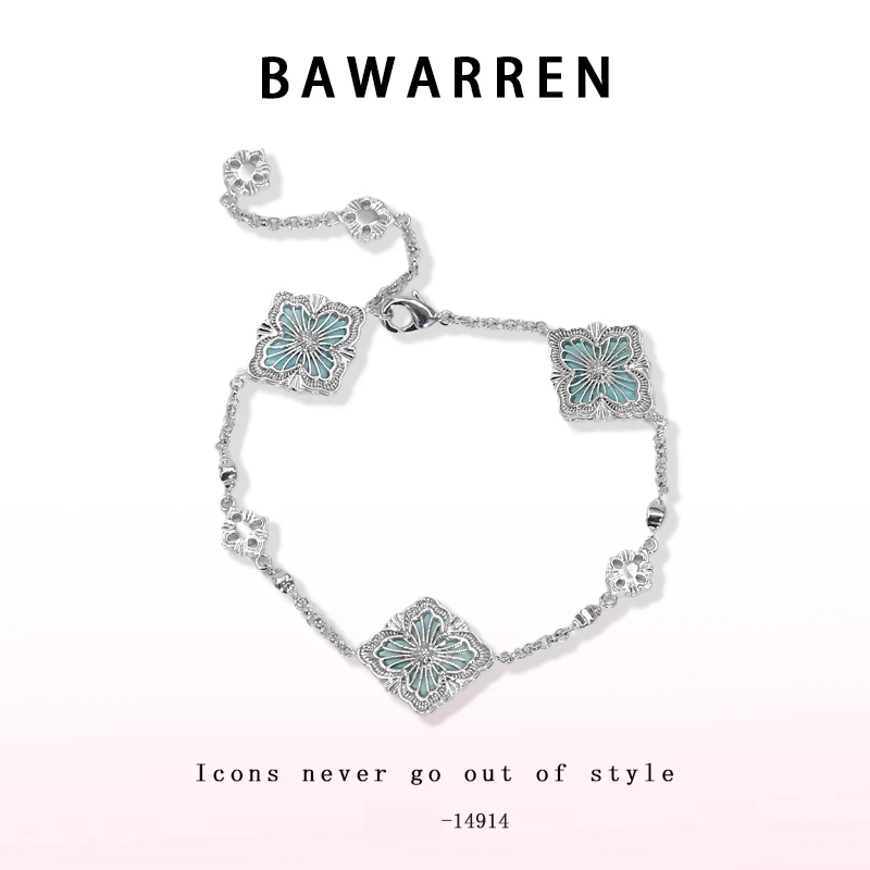 Bawarren 14914-【蓝布】气质简约手链