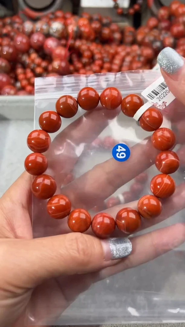 未镶嵌手串南红玛瑙12+