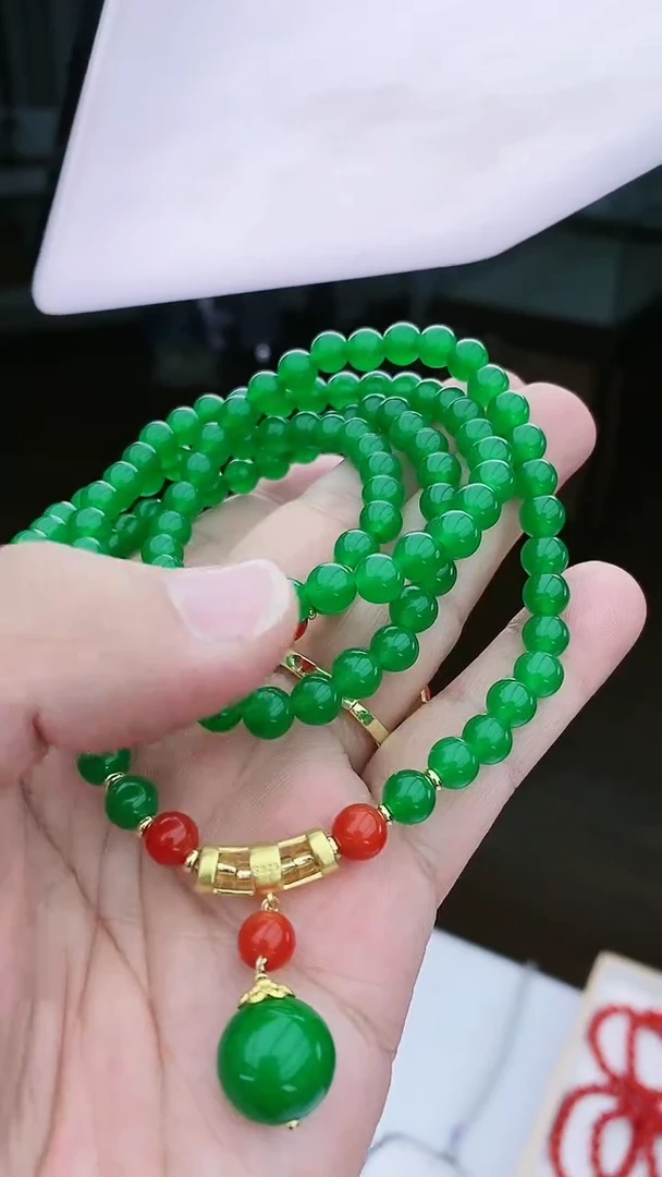 【闪购商品】翡翠颈饰14K金镶嵌D229项链