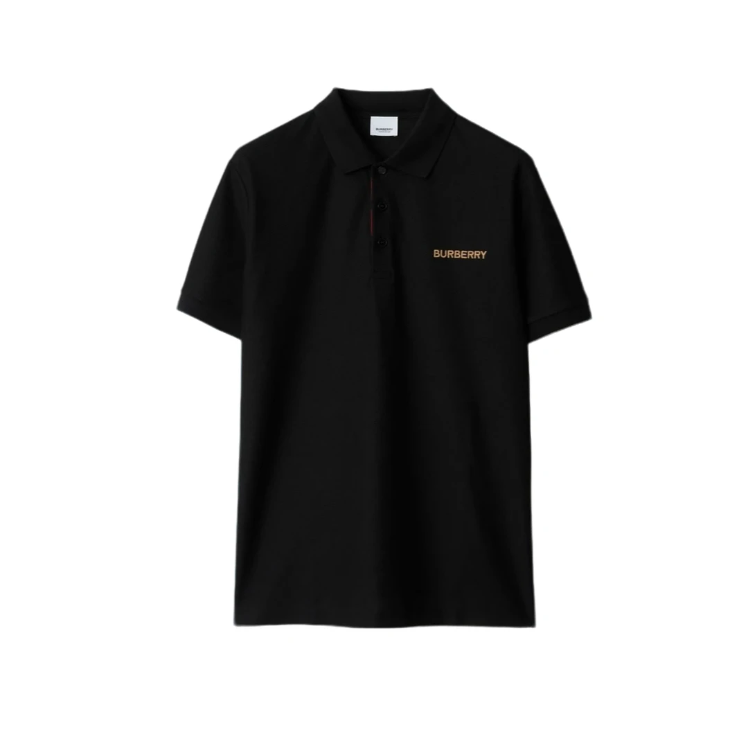 BURBERRY/博柏利Logo字母刺绣休闲翻领短袖Polo衫 8084436