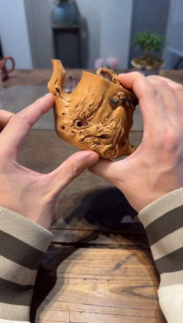 茶壶紫砂濠宜兴紫砂壶达摩160cc