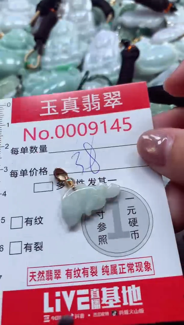 吊坠(不含链)未镶嵌翡翠9145