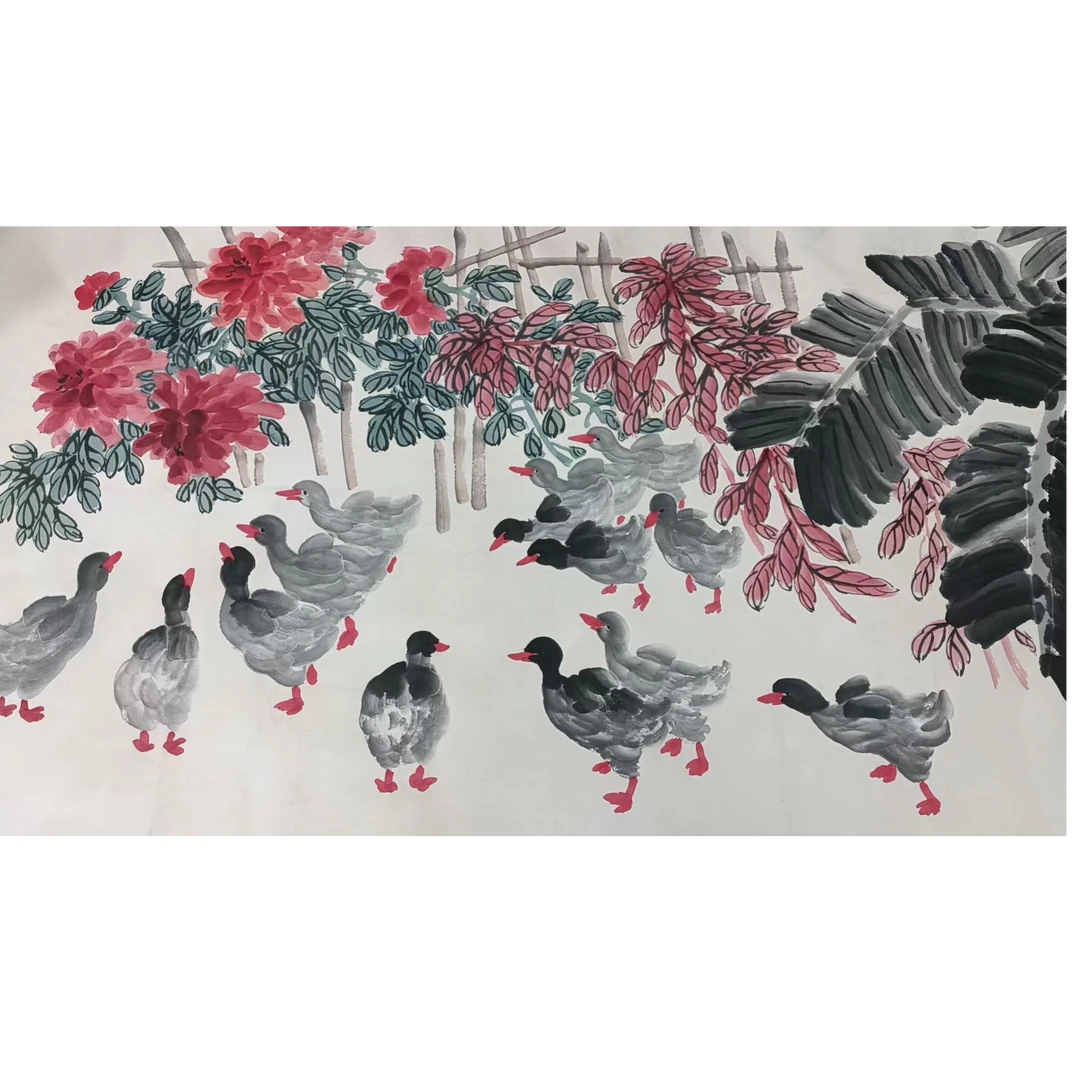 娄 款小鸭子画片200*100约18平尺