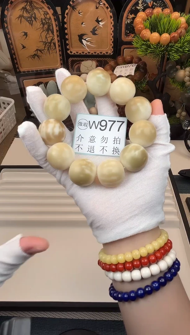 菩提根/象牙果吊坠25微瑕W977