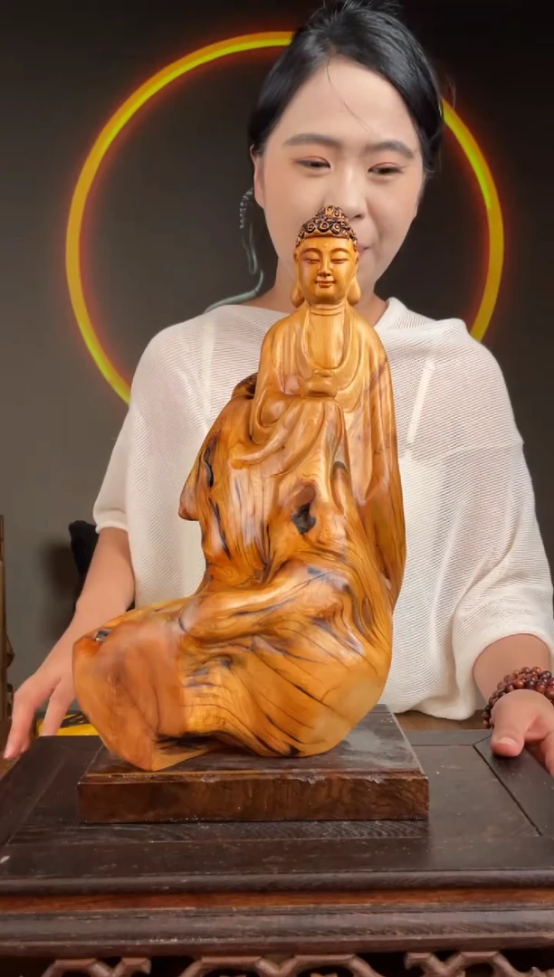 柏木（崖柏）手工摆件,先抢先得! 编号:102