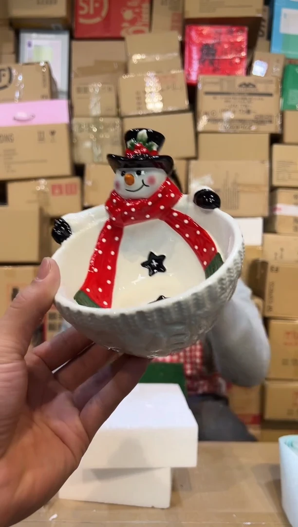 【闪购商品】杯原盒圣诞雪人碗1111