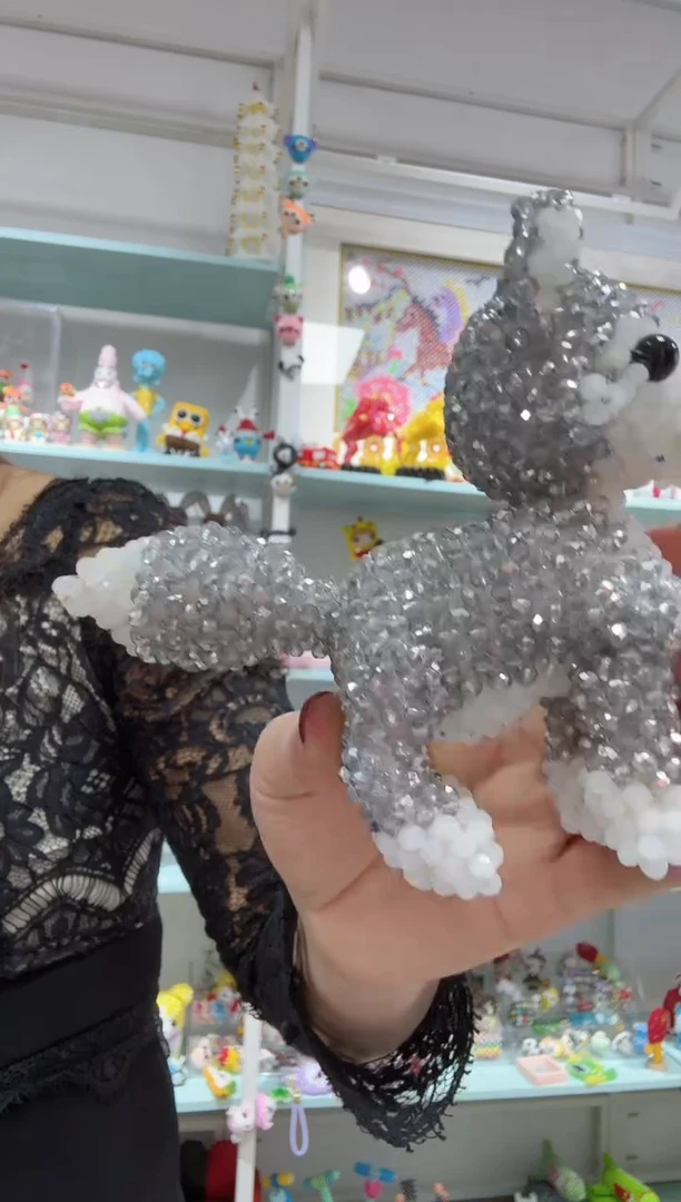 玻璃1220卡4水晶小狼狗材料包1套