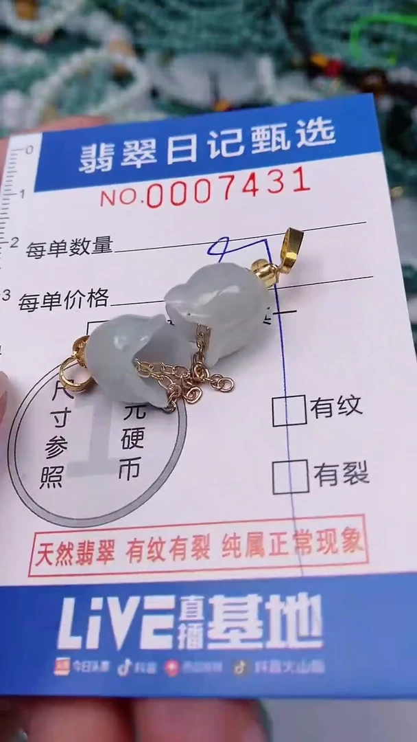 【闪购商品】翡翠颈饰未镶嵌00007431