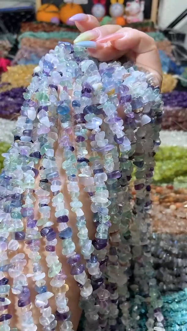 水晶珠宝半成品未镶嵌浅萤