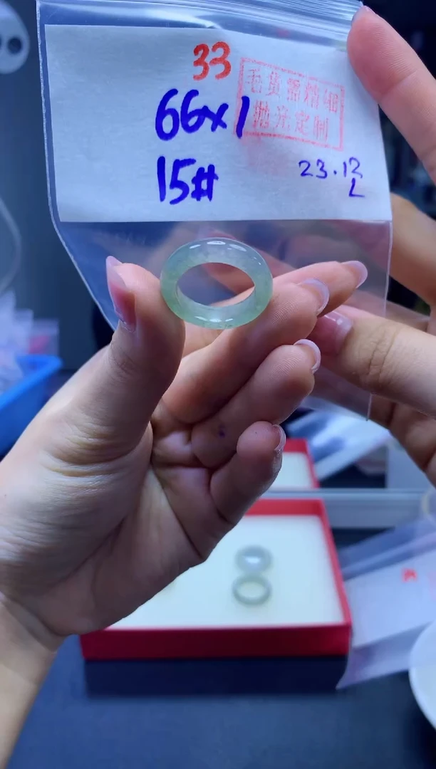 未镶嵌定制翡翠戒圈#66元-毛货需精细抛光