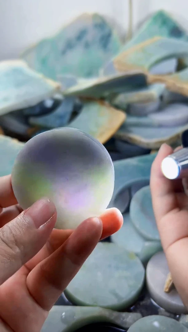 颈饰未镶嵌翡翠清**川纯天然缅甸A货翡翠