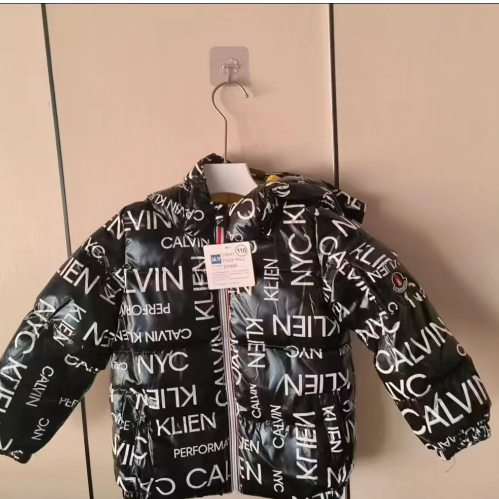 (C160)童装冬季连帽保暖棉服外套男童女童潮酷