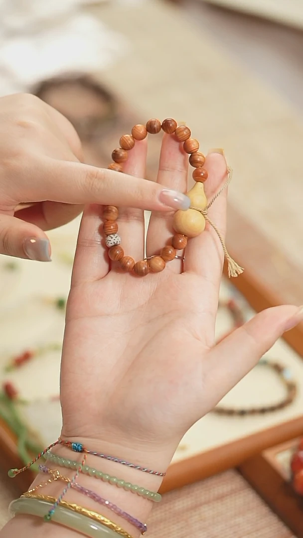 柏木（崖柏）其他【云边】崖柏 小葫芦手串