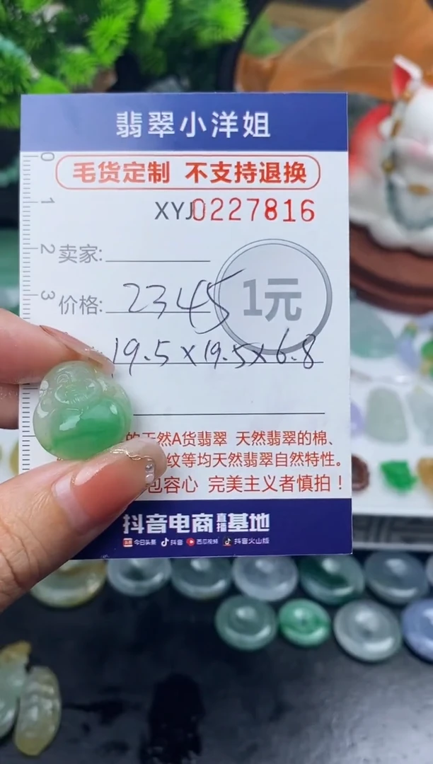定制翡翠未镶嵌毛货商品不退换/ 7816