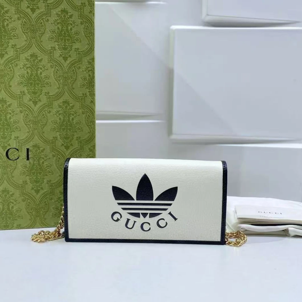 95新 GUCCI/古驰 玺越奢品 古驰白色woc THCI2858