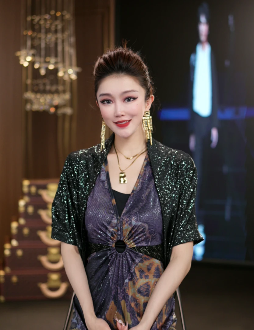 (娴儿)-搭配短款披肩 32180