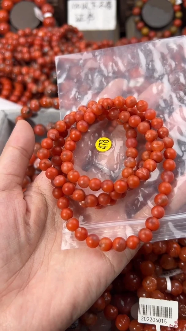 南红玛瑙手串未镶嵌7