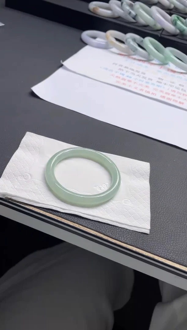 未镶嵌手镯翡翠28#天然缅甸A货翡翠手镯56-57圈口