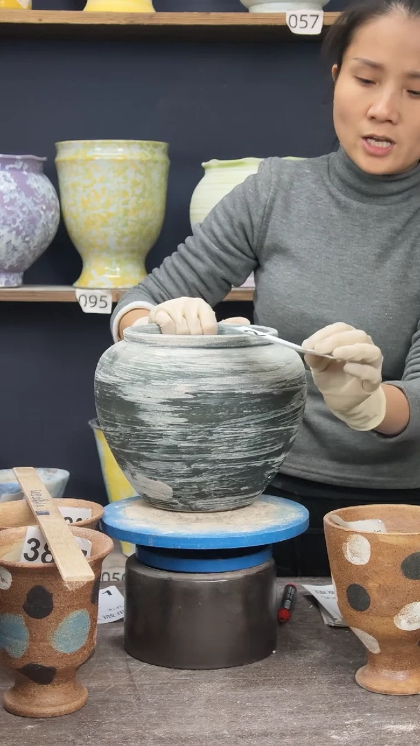 景德镇花盆默认微瑕3442