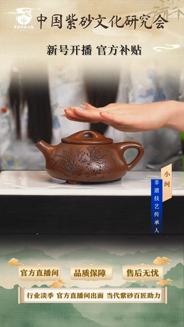 茶壶紫砂陶茶文化王    紫玉金砂300cc左右