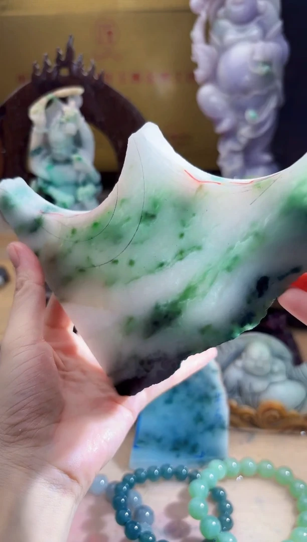 未镶嵌挂件翡翠A货柠优7069