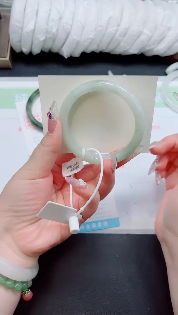 石英质玉手镯未镶嵌0173-圈口57.3