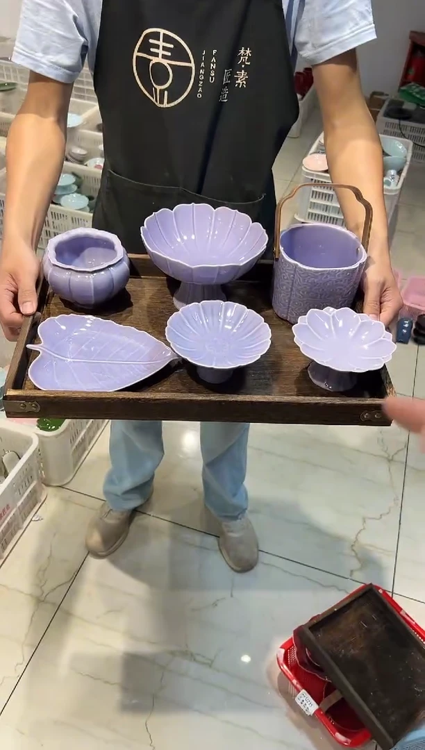 瓷片微瑕商品，介意勿拍-带托盘