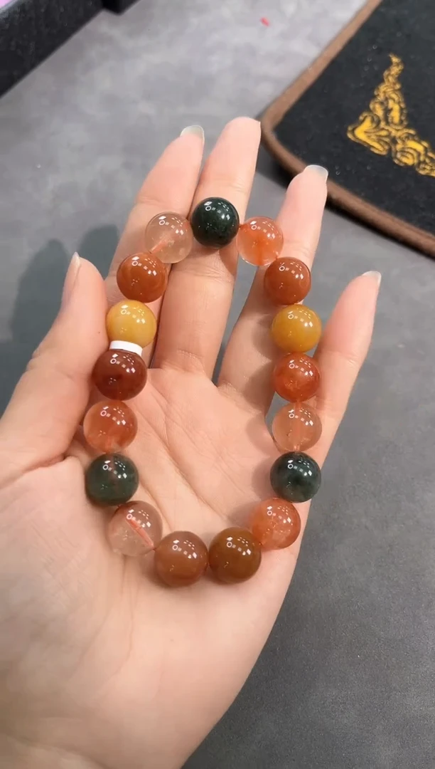 【闪购商品】发晶手链未镶嵌2号福禄寿单圈12mm