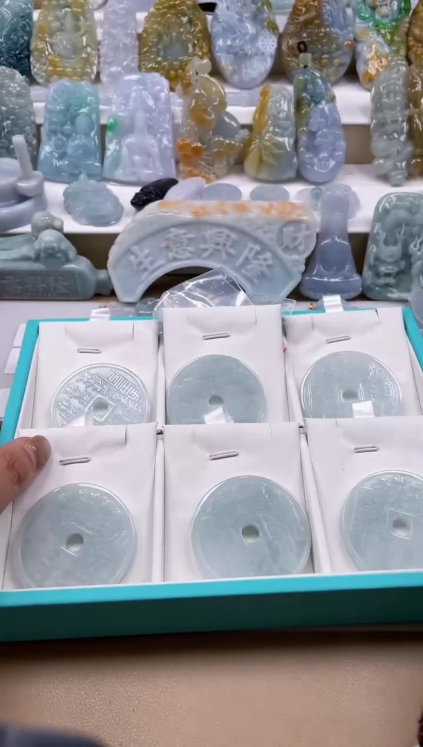 【闪购商品】翡翠颈饰未镶嵌天然缅甸A货翡翠多样性发一山鬼106