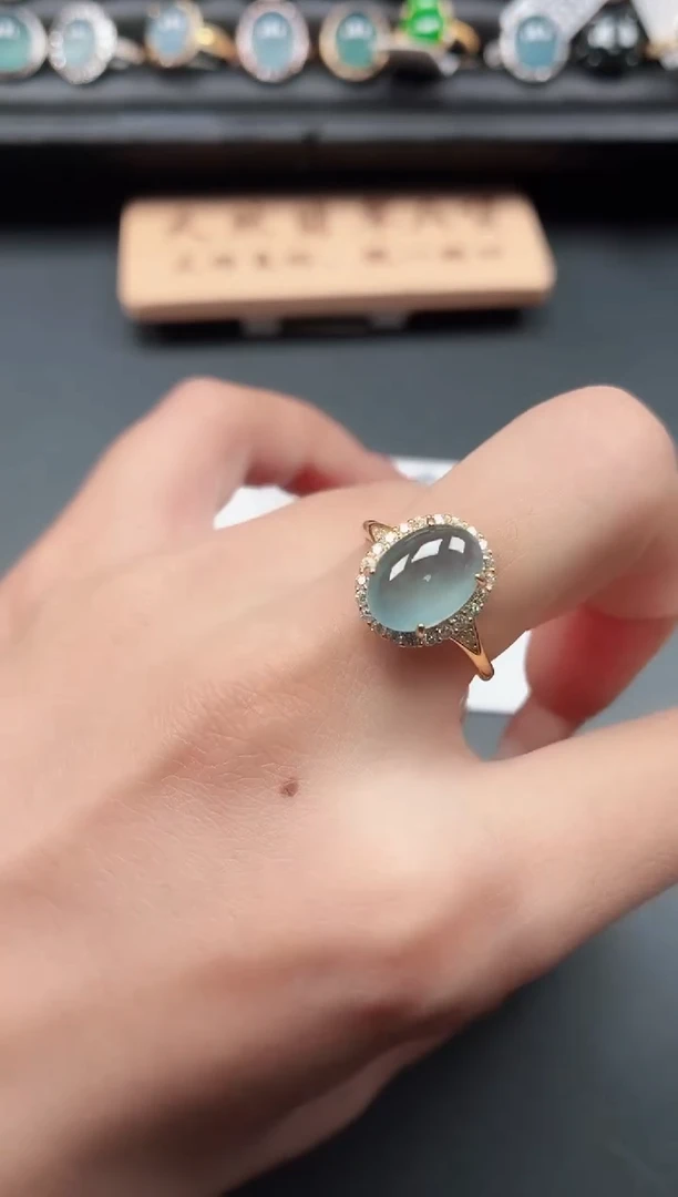 银S925镶嵌戒指翡翠1111