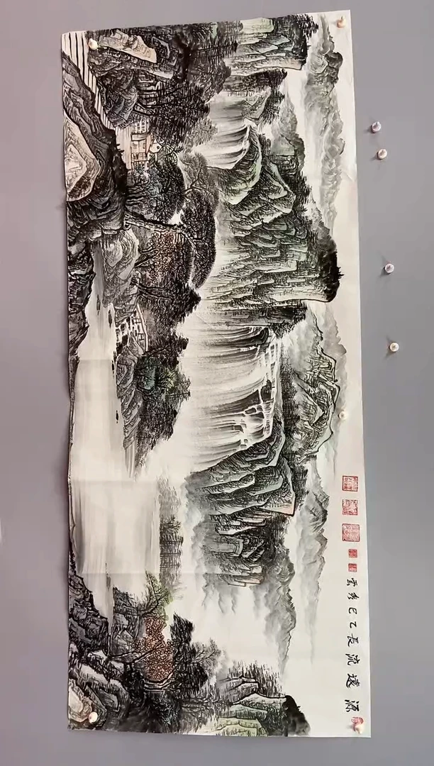 国画郑秀云 小八尺 源远流长