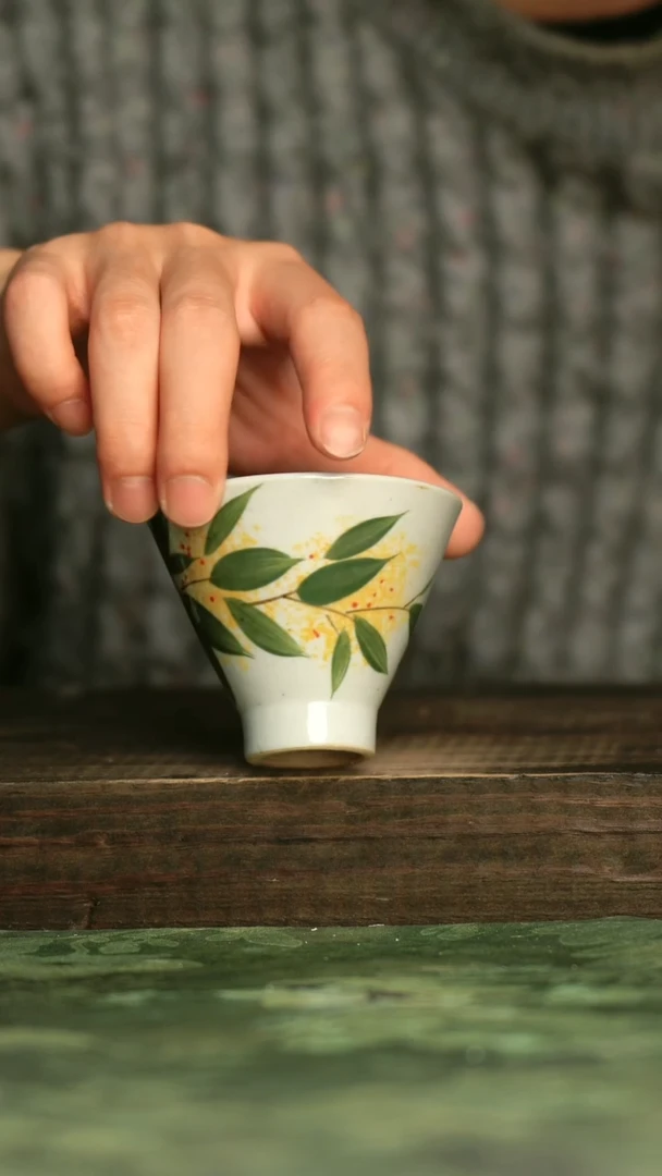 陶瓷青诗集手工手绘瓷器