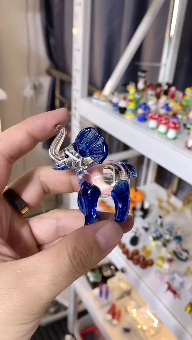 手工艺品琉璃大象