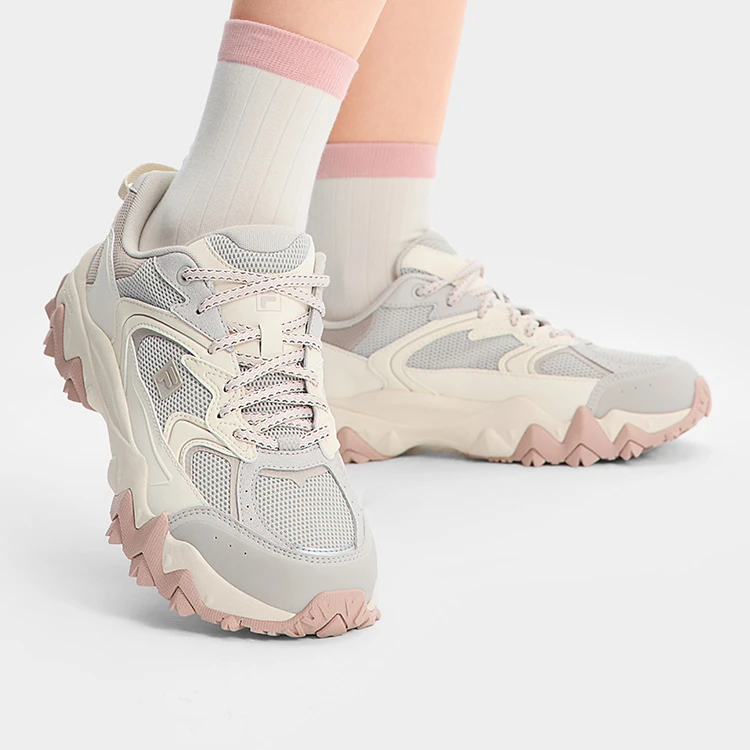 【欧客漫】斐乐情侣老爹鞋2025夏新款运动透气休闲鞋F12W/M522120F