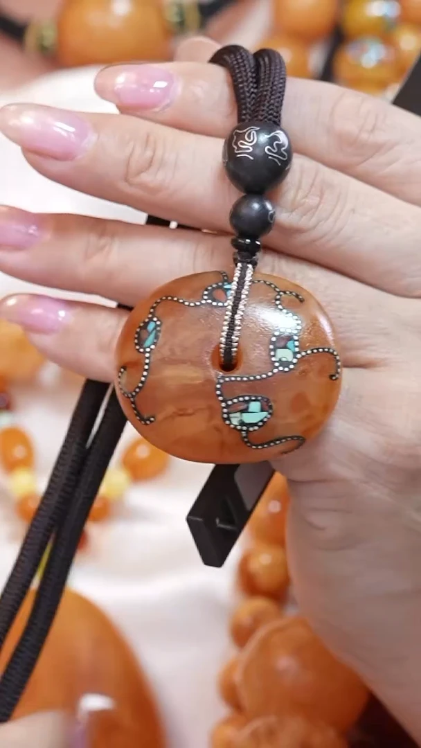 蜜蜡颈饰未镶嵌1089天然蜜蜡珠宝奇石云端妖孽全部保真